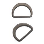 Полукольцо литое металл внутр. 25 мм (внешн. 31х23 мм), плоское, 10 шт, чер.никель ГР, 6881