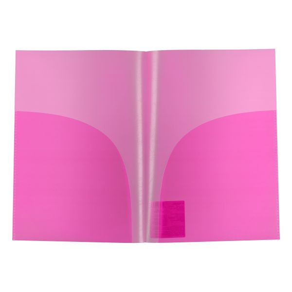 Папка-уголок (2 кармана) A4 180 мкм волокно, 20 шт, розовый EC210030213, Expert Complete