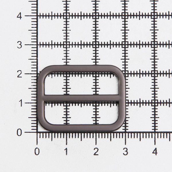 Рамка регулировочная металл литая 25 мм /30х23 мм, ⌀2.5 мм/, титан цв.07-2, 4 шт