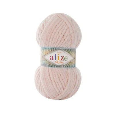 Пряжа Alize (Ализе) Softy Plus / уп.5 мот. по 100 г, 120м, 382 телесный A