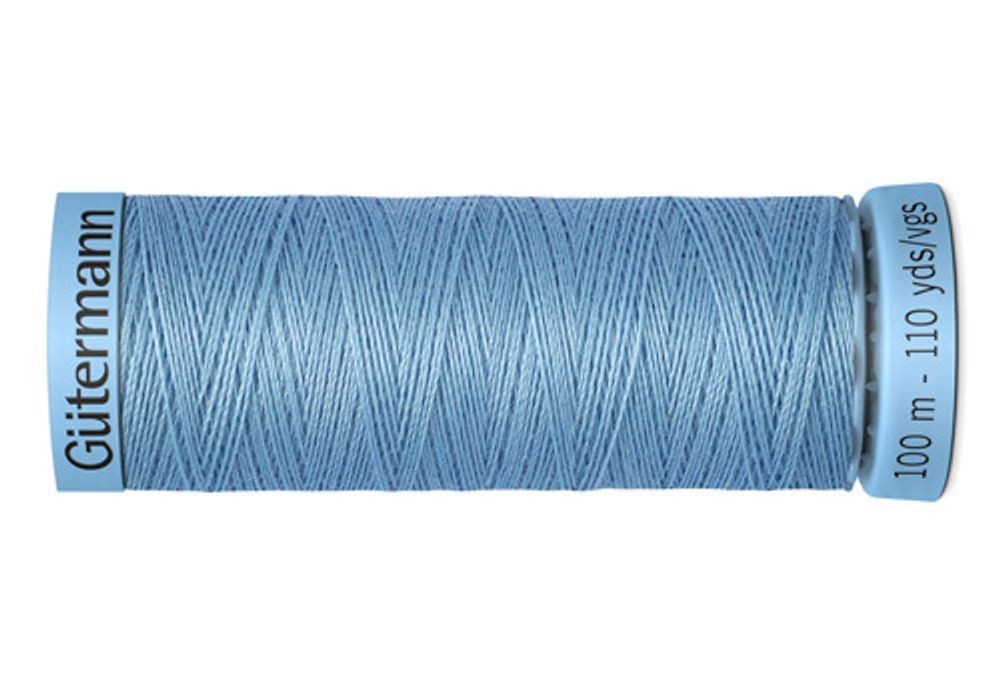 Нитки шелковые Gutermann Silk S303, 100м, 143 серо-голубой, 5 катушек /TOS/