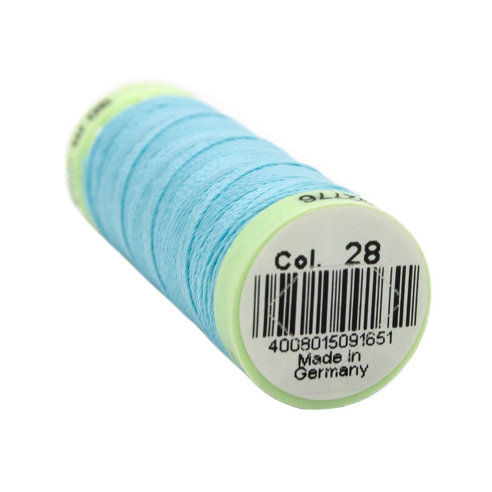 Нитки отделочные Gutermann Top Stitch, 30м, 028 бирюзово-голубой, 5 катушек