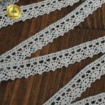 Кружево вязаное (тесьма) хлопковое 18мм арт.TR.1006 цв.серый, уп.10м, Kruzhevo