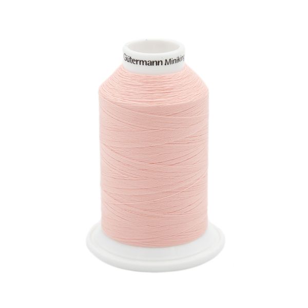 Нитки оверлочные Gutermann Miniking, 1000м, 659 св.персиково-розовый, 5 катушек