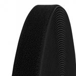 Лента контактная липучка (велкро) пришивная 25 мм / 25 метров, мягкая, черный, /петля/, кач."C" /TOS/