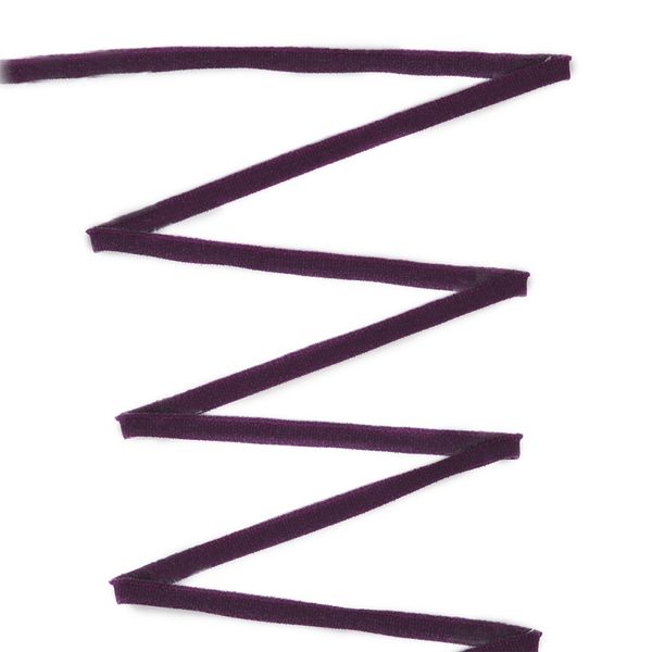 Резинка бельевая (окантовочная) блестящая 6.0 мм / 20 метров, 2605 темный виноград, Lauma