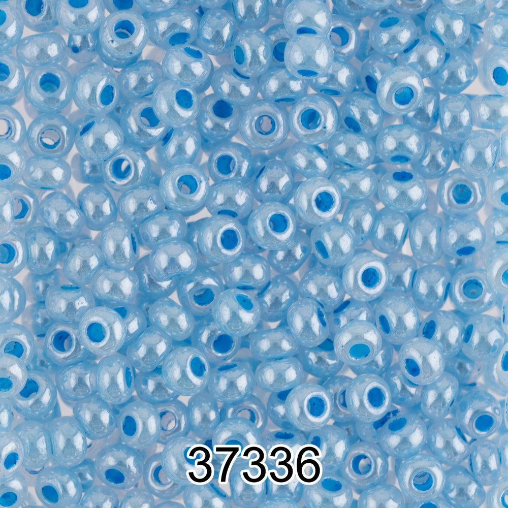 Бисер Preciosa круглый 10/0, 2.3 мм, 500 г, 37336 (Ф351) т.голубой