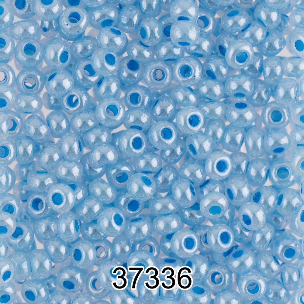 Бисер Preciosa 10/0 (2.3 мм), 500 г, 37336 (Ф351) т.голубой