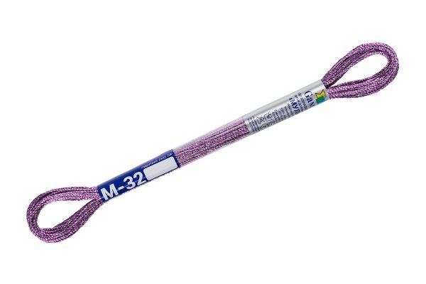 Мулине Gamma металлик, цв.М-32 сиреневый, 12 мотков по 8 метров