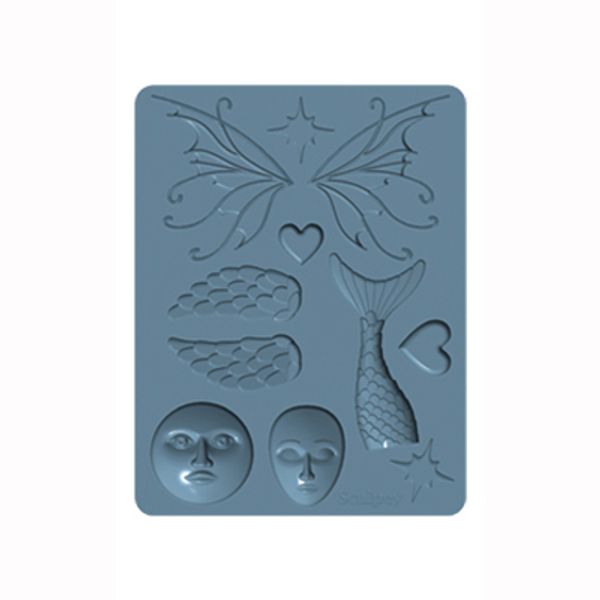 Форма силиконовая для слепков Sculpey Silicone Bakeable Mold, 66 Whimsy, Sculpey APM