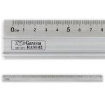 Линейка универсальная алюминий 50х3.5 см, в чехле, с нескользящее покрытием -Slip, Gamma RAM-02