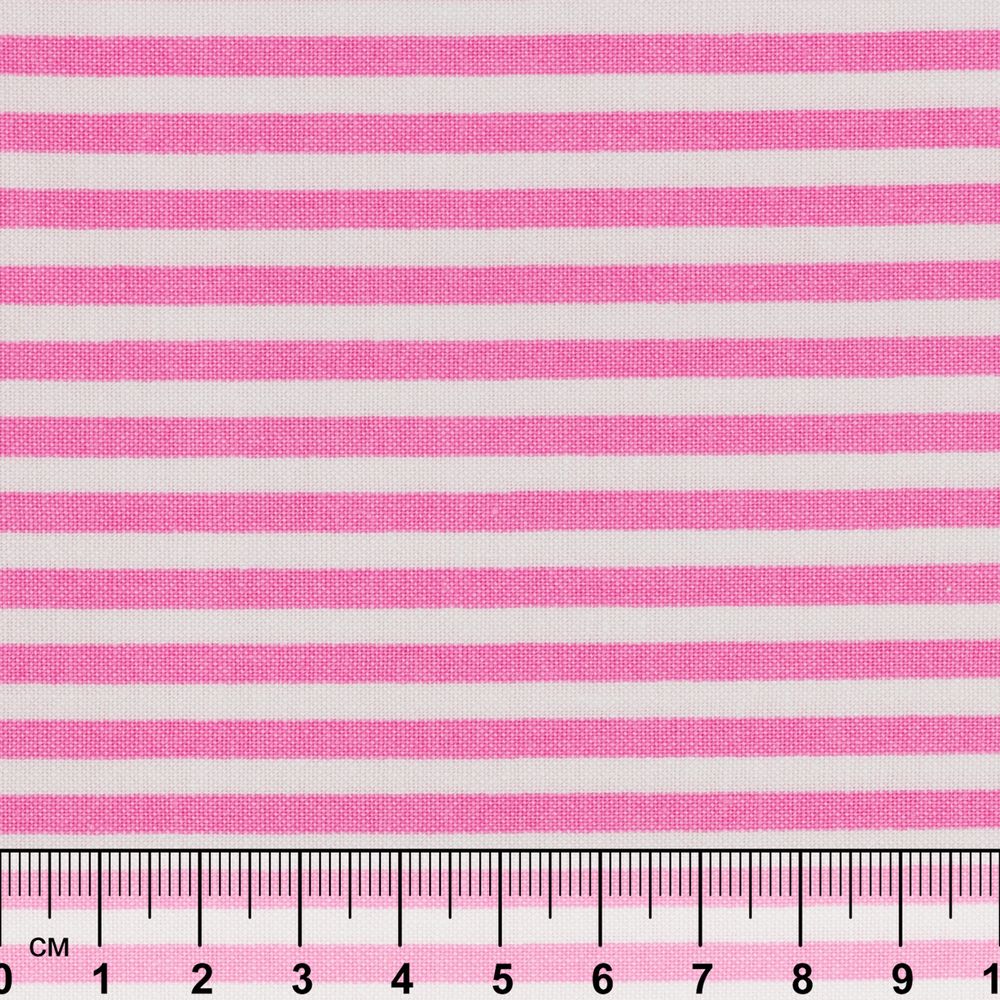 Ткань для пэчворка Peppy Бабушкин сундучок, рулон 112 см / 5 метров, БС-28 полоска я.розовый, Peppy