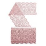 Кружево эластичное (стрейч) 100 мм / 13.71 метров, C344 пудровый