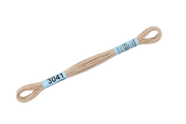 Мулине Gamma 100% хлопок, цв.3041 бежевый, 24 мотка по 8 метров