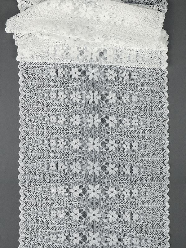 Кружево бельевое эластичное 220 мм / 2.7 м, 1909, цв.004 белый, Kruzhevo