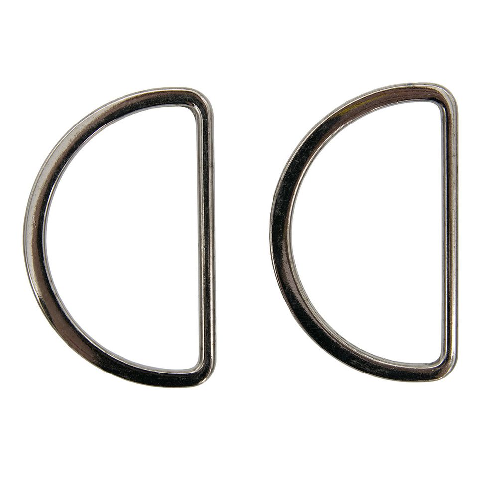 Полукольцо литое металл 50.0 мм (in), (внешн. 57х37 мм), 2 шт, Hobby&Pro, чер.никель