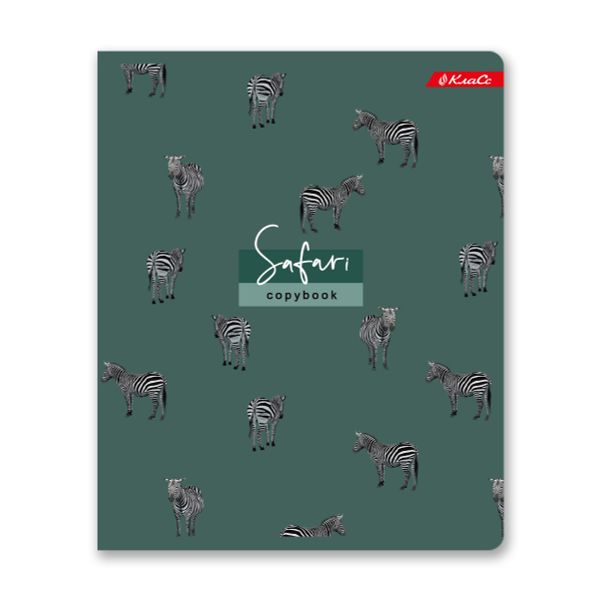 Тетрадь ученическая общая, твин лак, A5+ 48 л. на скобе, белизна 100%, 10 шт, клетка, 000335 Джунгли, Светоч 48ТСК5_8_3_1