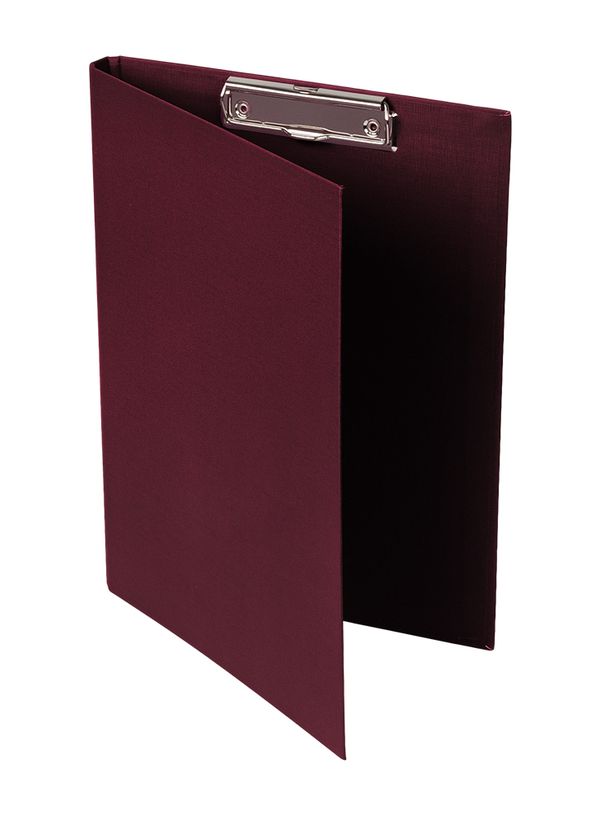 Папка-планшет PVC с крышкой мет. прижим A4, 25 шт, бордовый EC18826, Expert Complete