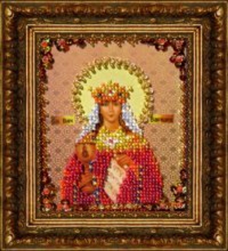 Картины бисером, Святая Великомученица Варвара 10х12 см