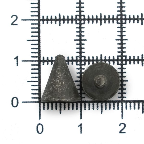 Винт кобурный металл ⌀9.5 мм, h=11 мм, чер.никель мет конус, 50 шт