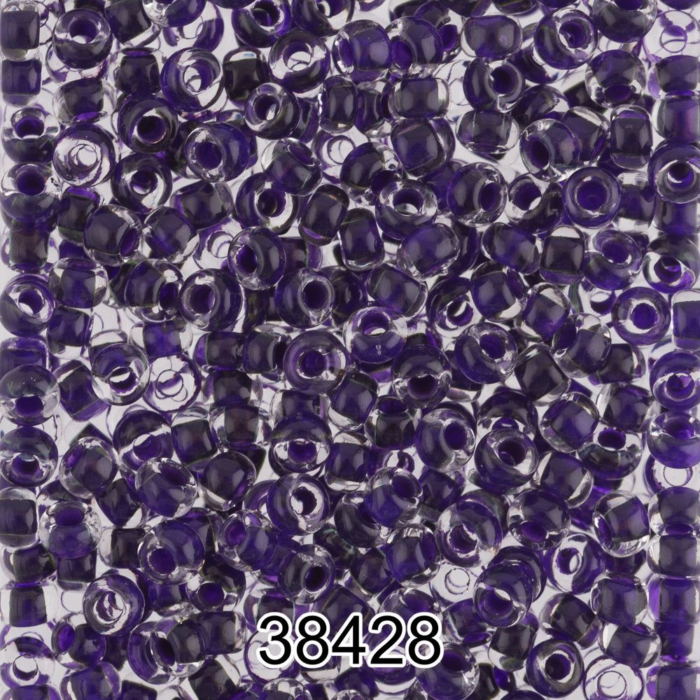 Бисер Preciosa круглый 10/0, 2.3 мм, 500 г, 38428 (Ф226) фиолетовый