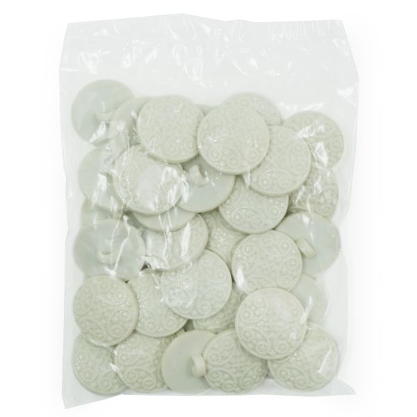 Пуговицы на ножке 22 мм (102 молочный), 36 шт