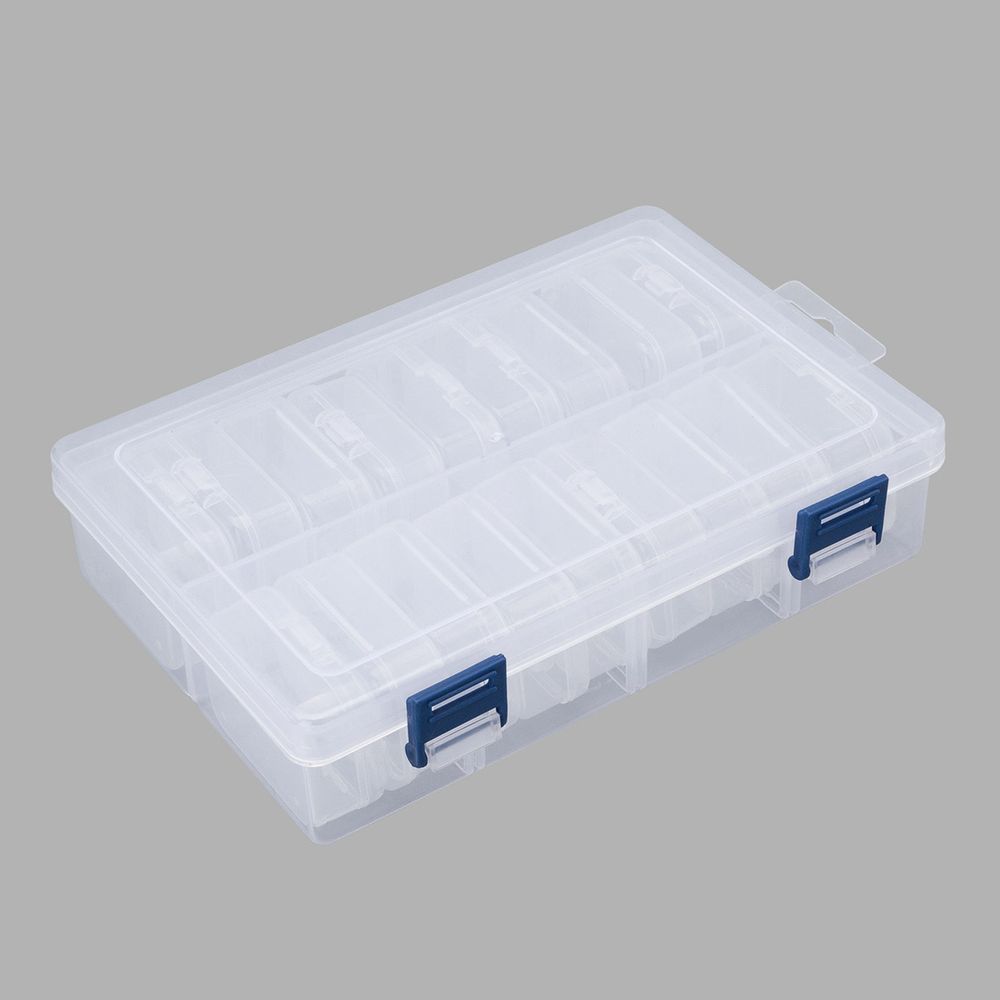 Контейнер для хранения мелочей 20х13.3х4.7 см, 18 штук в боксе, Hobby&Pro