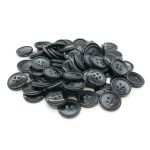 Пуговицы 4 прокола 24L=15 мм, (col.A (черный)) CB, 72 шт