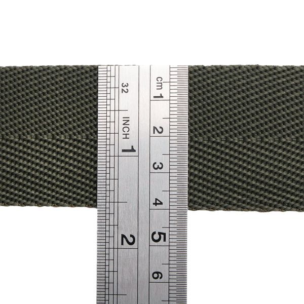 Стропа (ременная лента) 40 мм / 25 метров, толщ. 1.0 мм, [26.9 г/пог.м], 100% п/п, 32 хаки