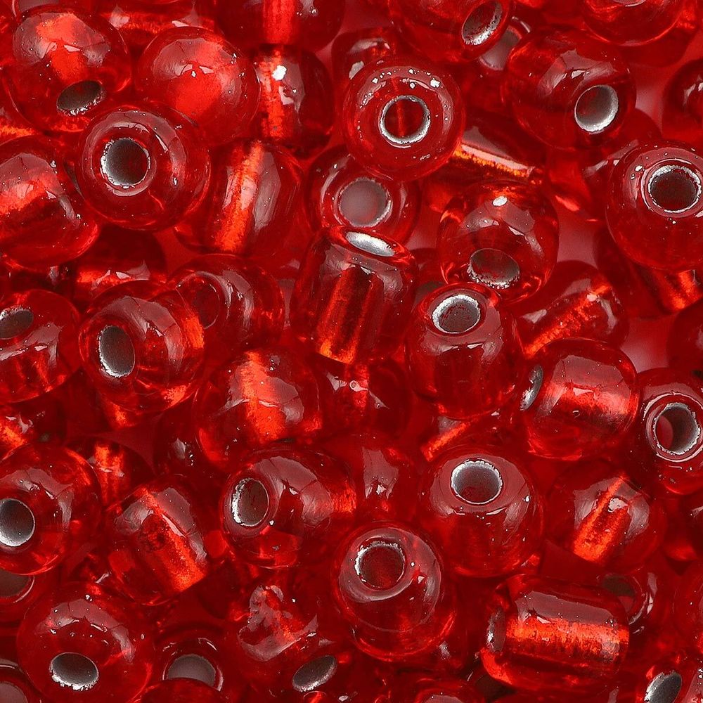 Бисер Astra&Craft 6/0 (4.1 мм), 150 г (10х15 г), цв. 25 красный