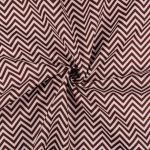 Ткань для пэчворка Peppy Бабушкин сундучок, рулон 112 см / 5 метров, БС-08 зигзаг коричневый, Peppy