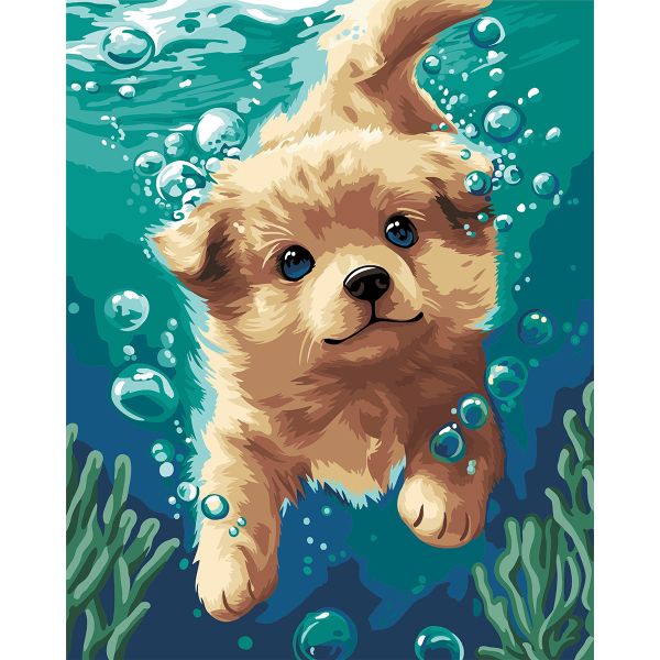 Картина по номерам Glama GLA101, Подводные приключения 40х50 см