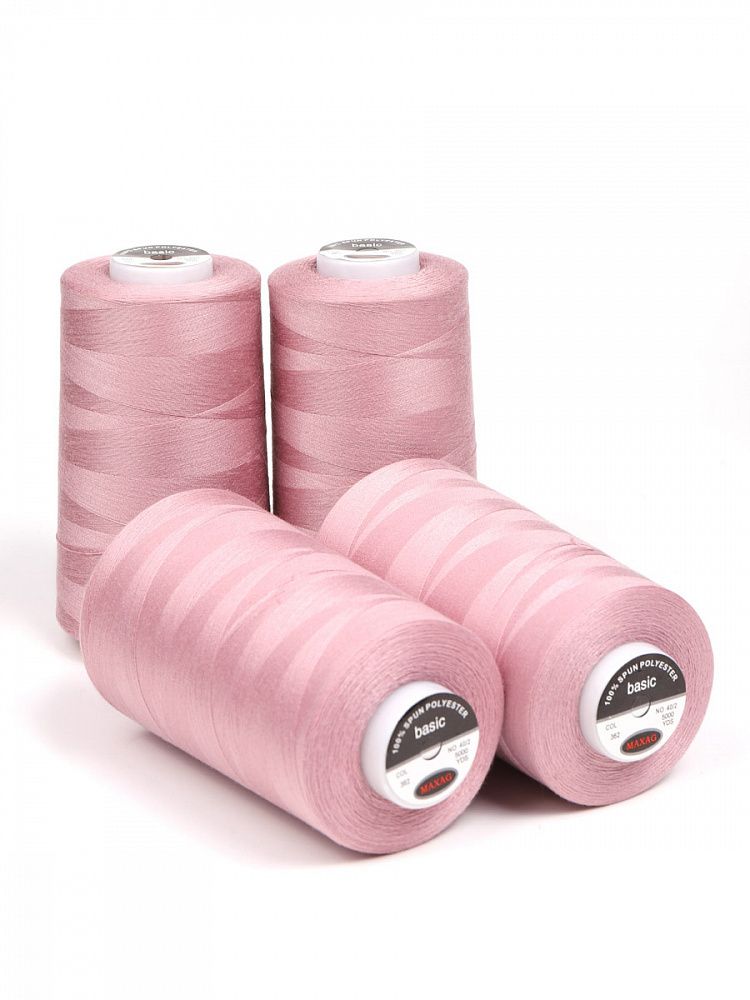 Нитки швейные Max 40/2, 4570 м (5000 ярд), 362 пудровый / 4 бобины