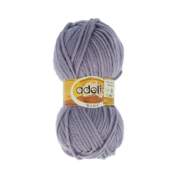 Пряжа Adelia Rada / уп.10 мот. по 100г, 80м, 045 серый
