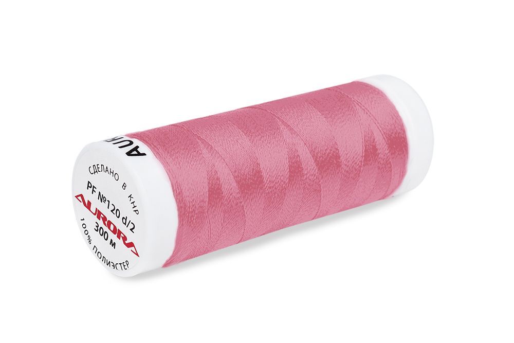 Нитки для креативных работ Aurora №120, 300 м, цв. PF1119, 5 катушек