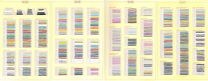 Карты цветов бисера