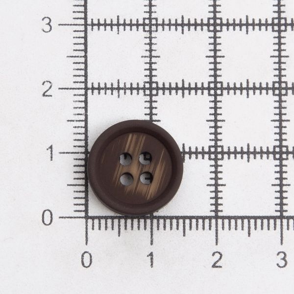 Пуговицы 4 прокола 24L (15мм), (Brown (коричневый)), 36 шт