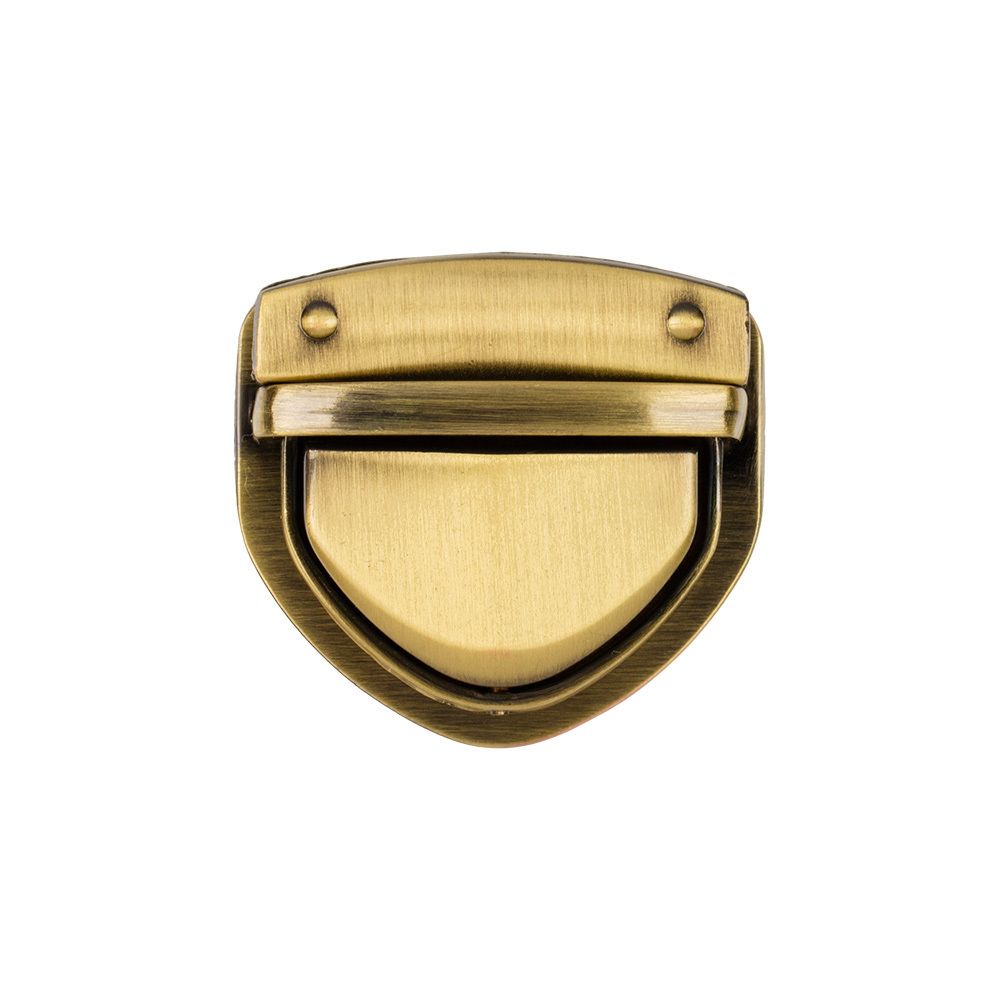 Замок для сумки 42х39 мм, 5 шт, под бронзу, Gamma LBZ-6B