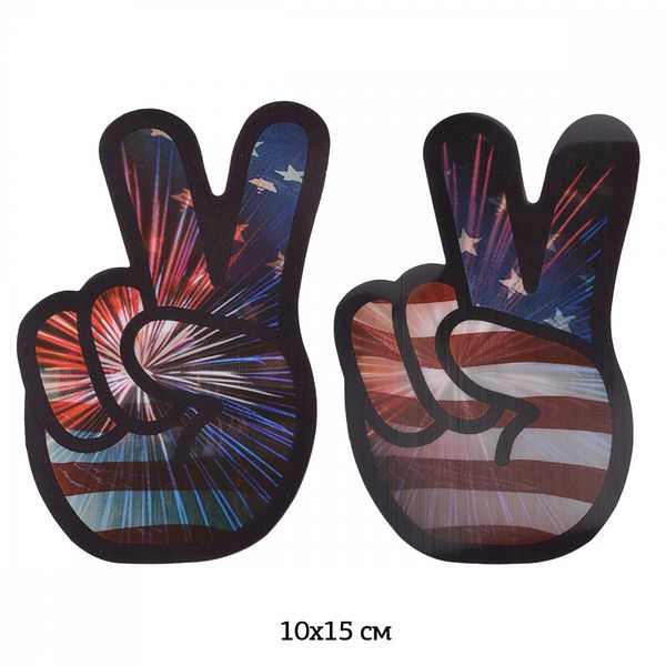 Термоаппликация 3D (интерактивные) 3D09 USA 10х15см, 5 шт