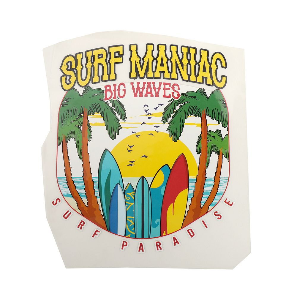Термотрансфер Surf Maniac 19,5х16,8 см, 10 шт