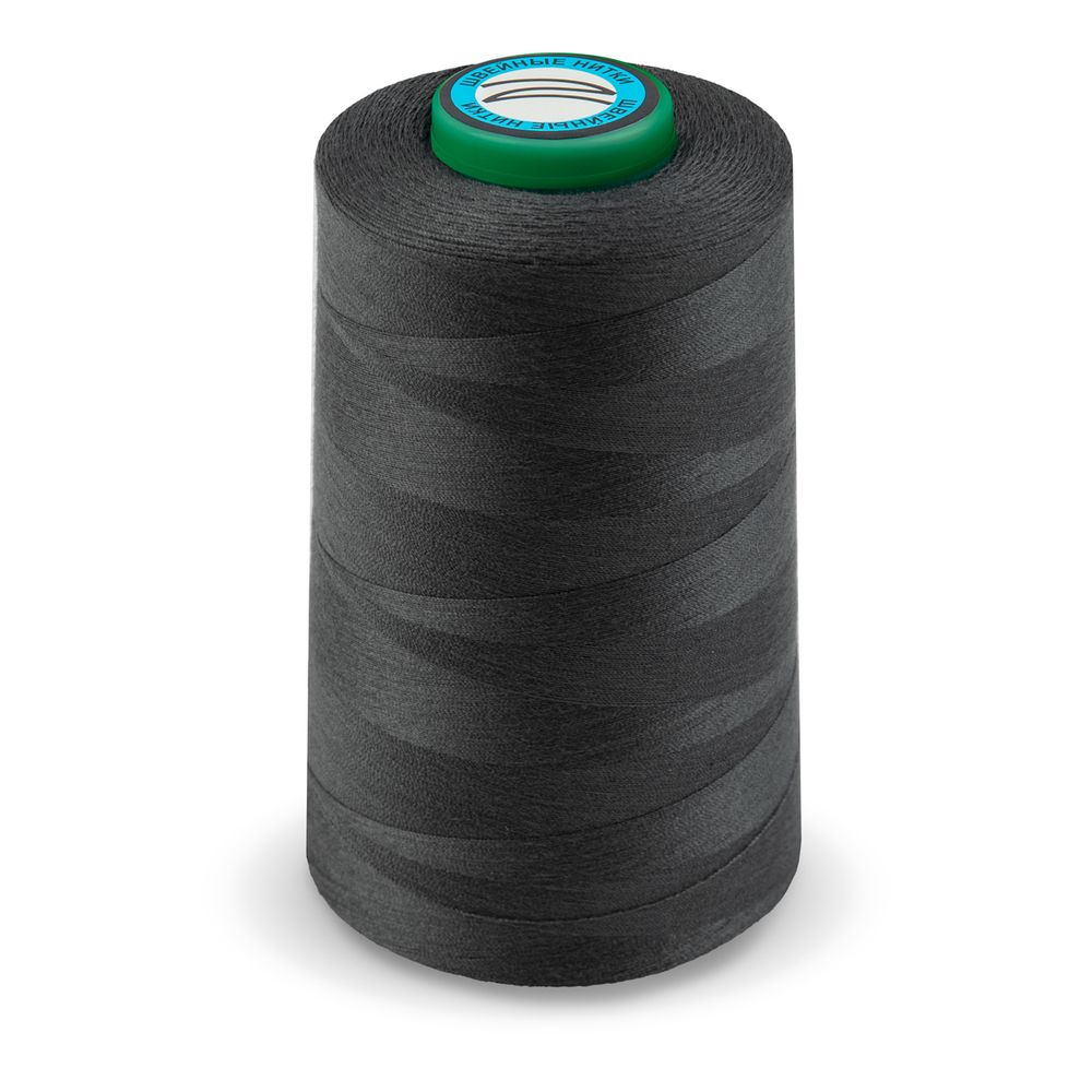 Нитки универсальные Nitka 40/2, 4570 м (5000 ярд) / 1 кат., 345 т.серый