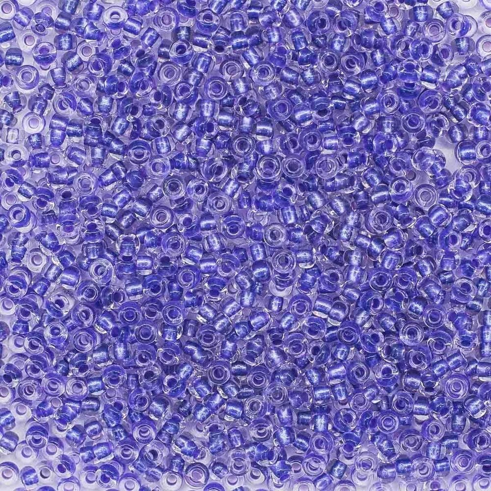 Бисер Preciosa прозрачный с перламутр. цвет. центром, 10/0 (38928), круг. отв., 500 г