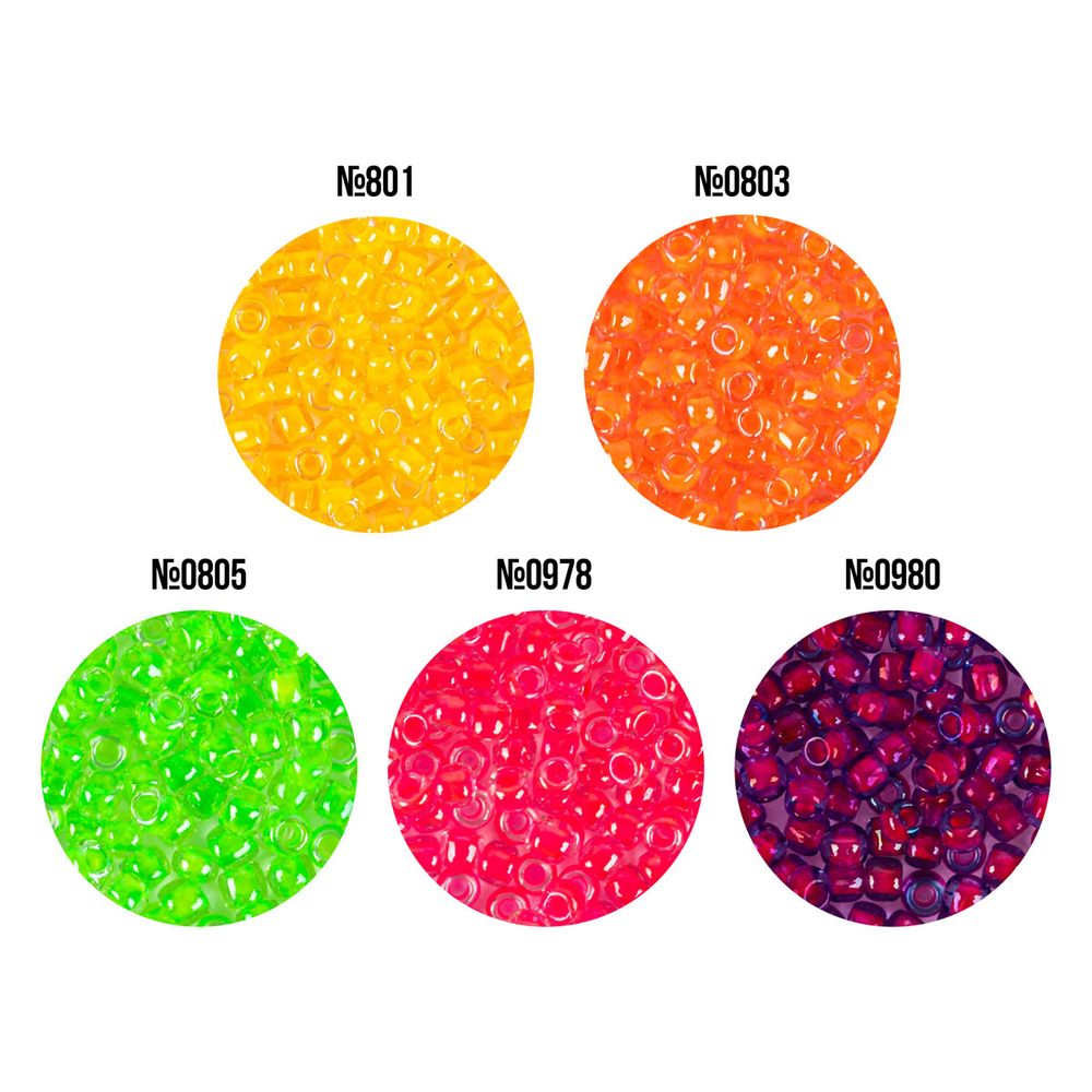 Бисер Япония Toho 11/0 круглый 3 ASSORTI 2.2 мм, 5х5 г, №01