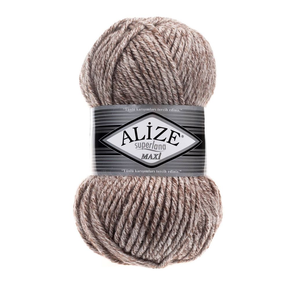 Пряжа Alize (Ализе) Superlana Maxi / уп.5 мот. по 100 г, 100м, 803 красный жаспе А