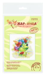 Набор для вышивания нитками МП Студия (Жар-птица), Романтичный дракон, 15х15 см