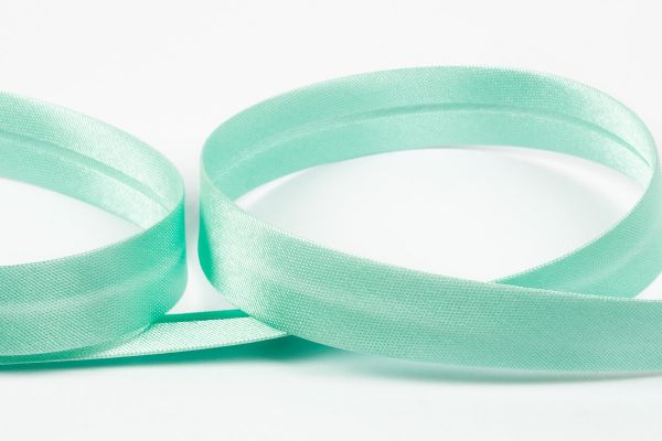 Косая бейка атласная 15 мм / 132±1 метра, 055 салатовый, Gamma GK-15P