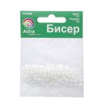 Бисер Astra&Craft 6/0 (4.1 мм), 150 г (10х15 г), цв. 141 белый/жемчужны