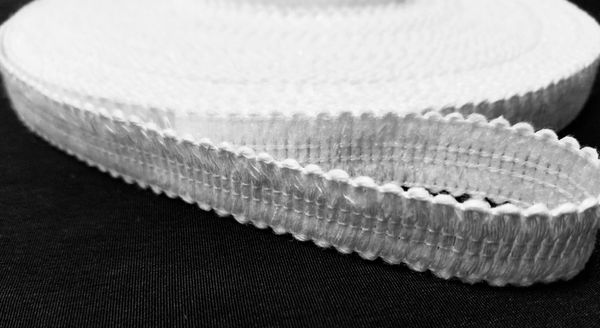 Шторная лента для бандо клеевая 15 мм / 50 метров, белый, Gamma