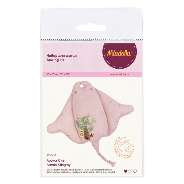 Набор для шитья игрушки Арома Скат 13 см, Miadolla AT-0418
