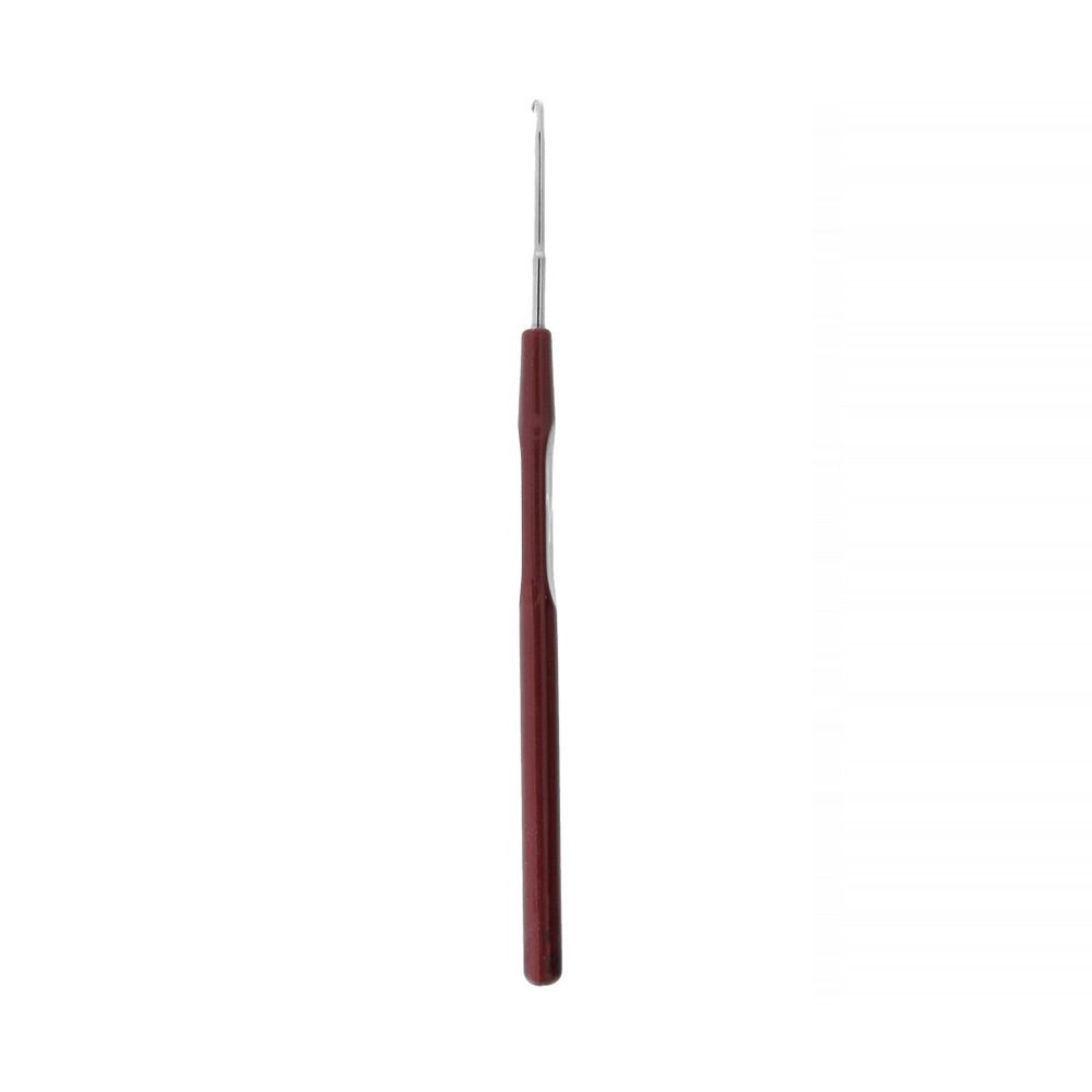 Крючок для вязания с пластиковой ручкой металл ⌀2,0 мм, 14 см, в чехле, Gamma HP